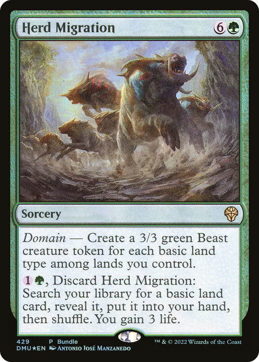 Herd Migration (UMP-429) [Dominaria United] Foil MTG Single Wizards of the Coast