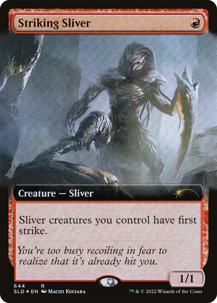 Striking Sliver (SLD-644) [Secret Lair] Drop (Extended Art) Foil MTG Single Wizards of the Coast