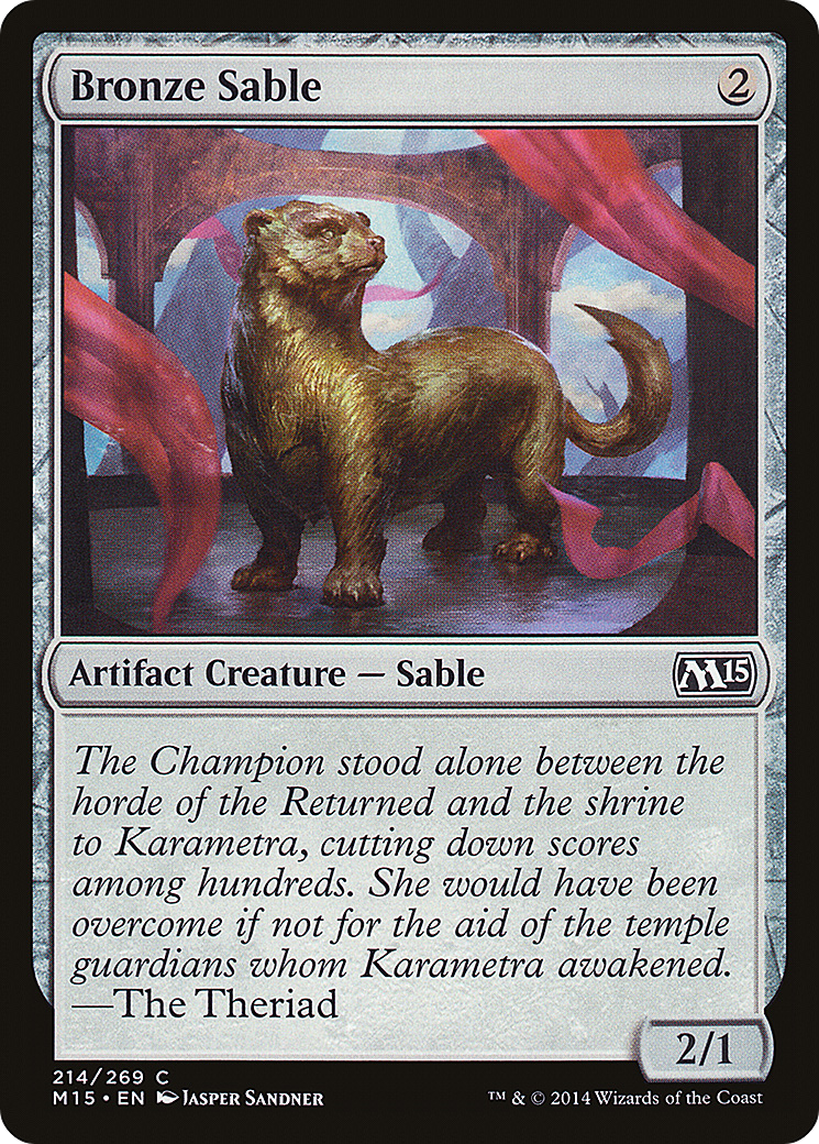 Bronze Sable (M15-214) [Magic 2015] MTG Single Wizards of the Coast