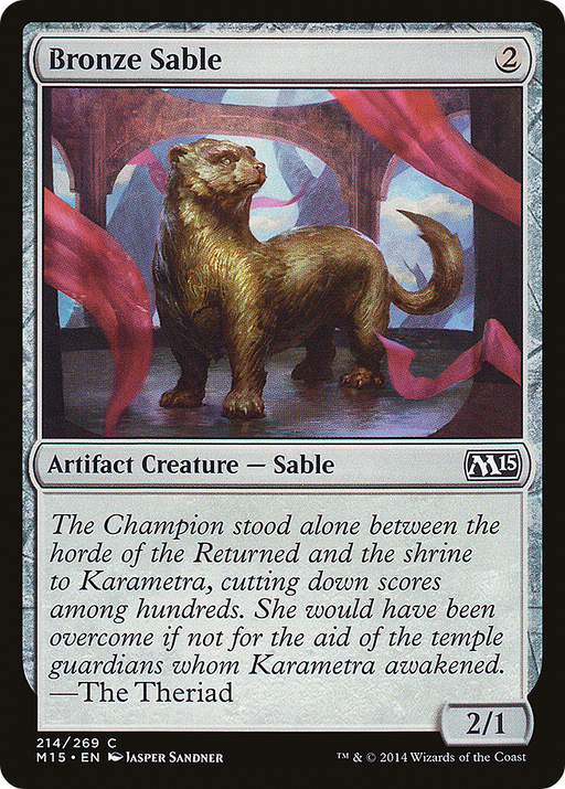Bronze Sable (M15-214) [Magic 2015] MTG Single Wizards of the Coast