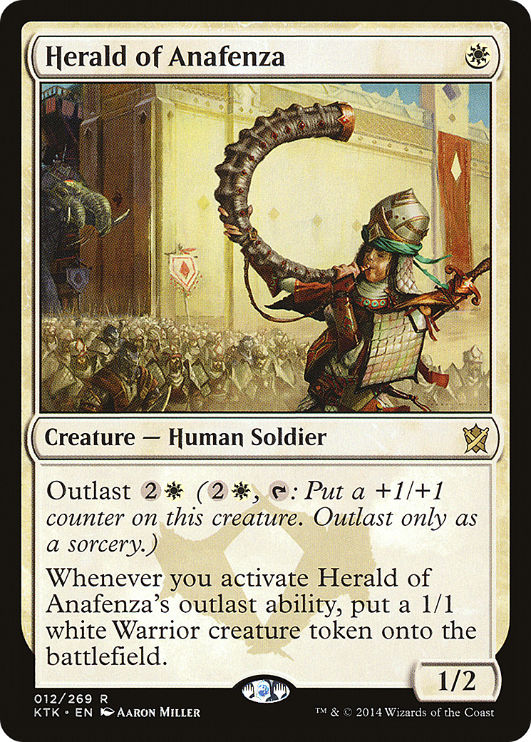 Herald of Anafenza (KTK-012) [Khans of Tarkir] Foil MTG Single Wizards of the Coast