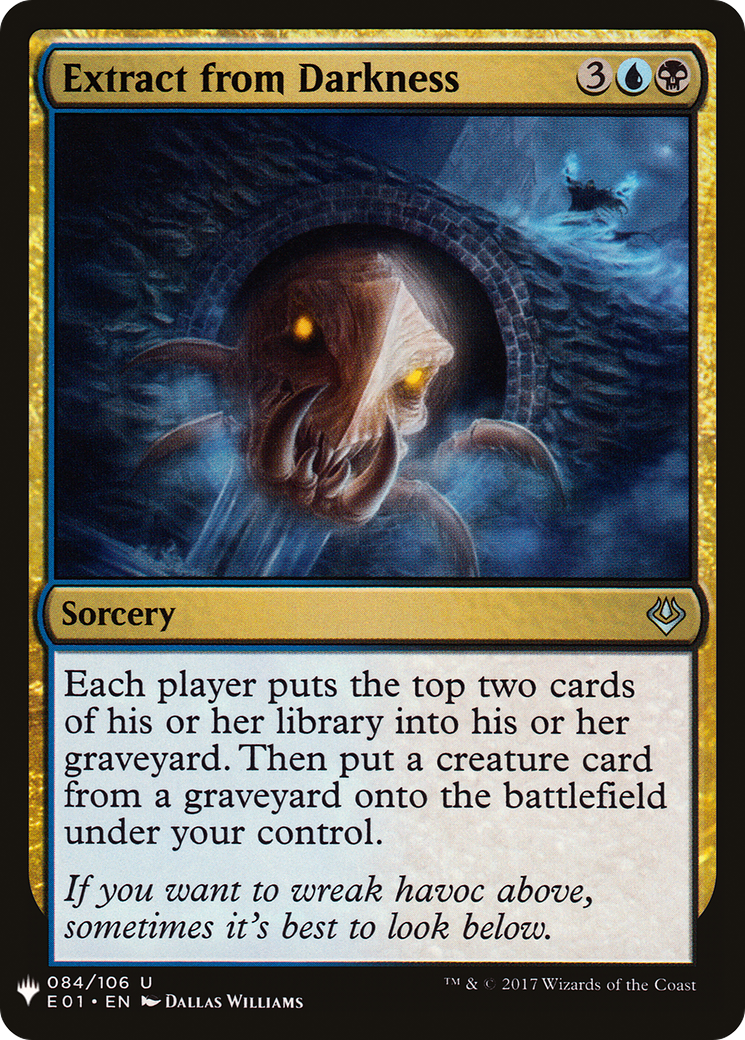 Extract from Darkness (LIST-E01-84) [Mystery Booster] The List MTG Single Wizards of the Coast