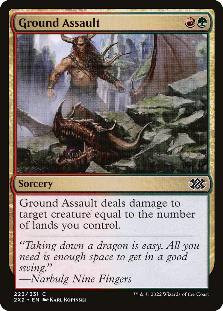 Ground Assault (2X2-223) [Double Masters 2022] MTG Single Wizards of the Coast