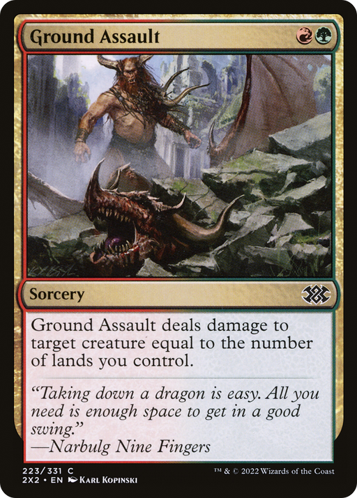 Ground Assault (2X2-223) [Double Masters 2022] MTG Single Wizards of the Coast