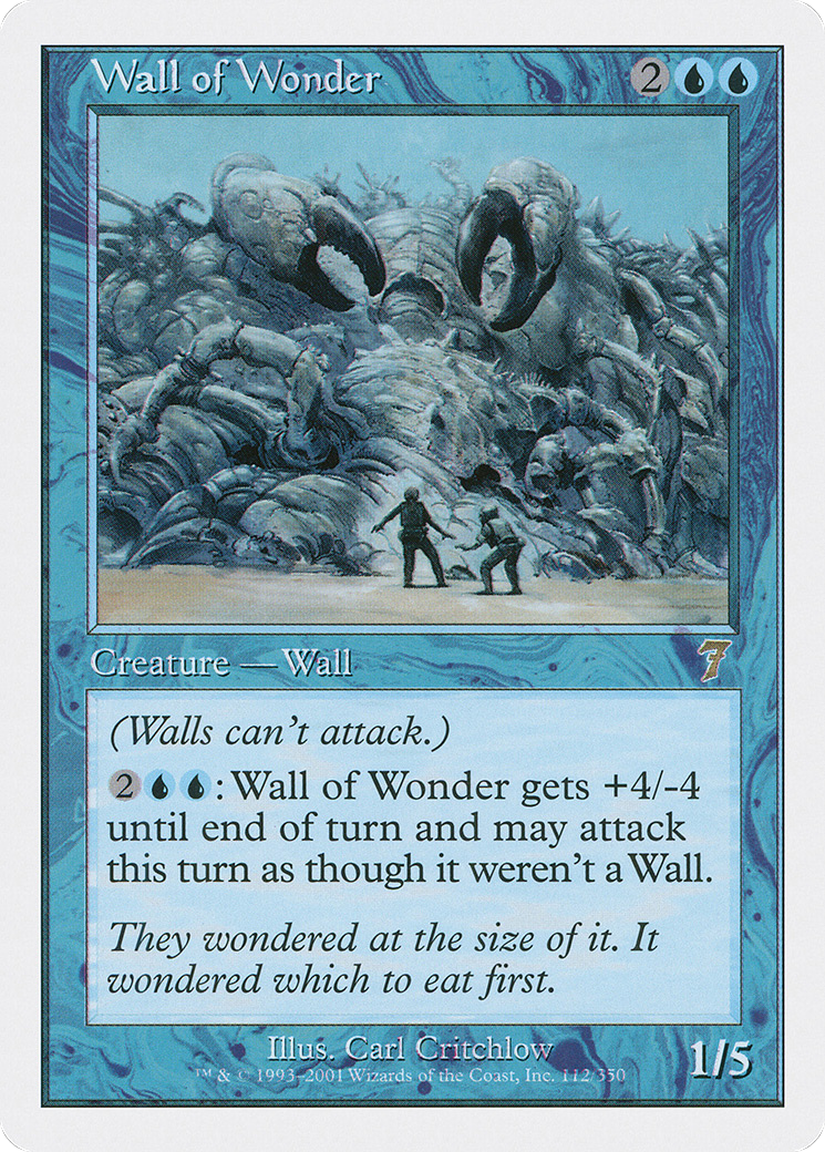 Wall of Wonder (7ED-112) [7th Edition] MTG Single Wizards of the Coast