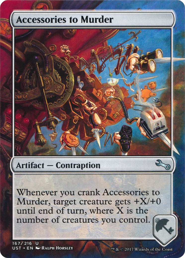 Accessories to Murder (UST-167) [Unstable] (Borderless) MTG Single Wizards of the Coast