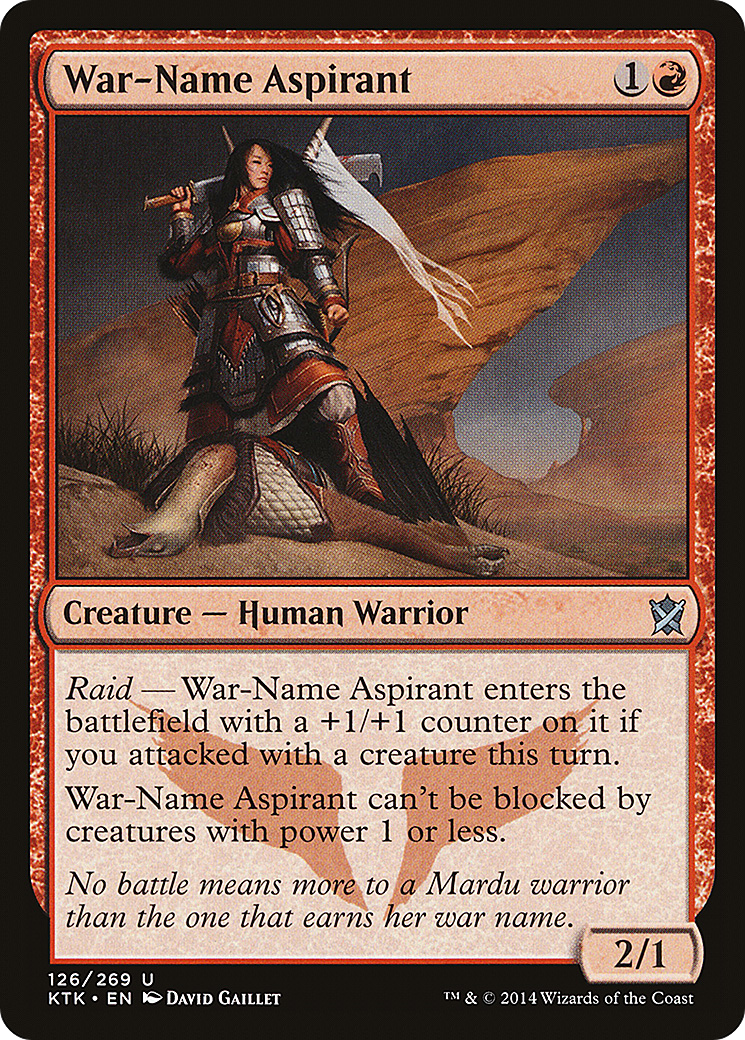 War-Name Aspirant (KTK-126) [Khans of Tarkir] MTG Single Wizards of the Coast