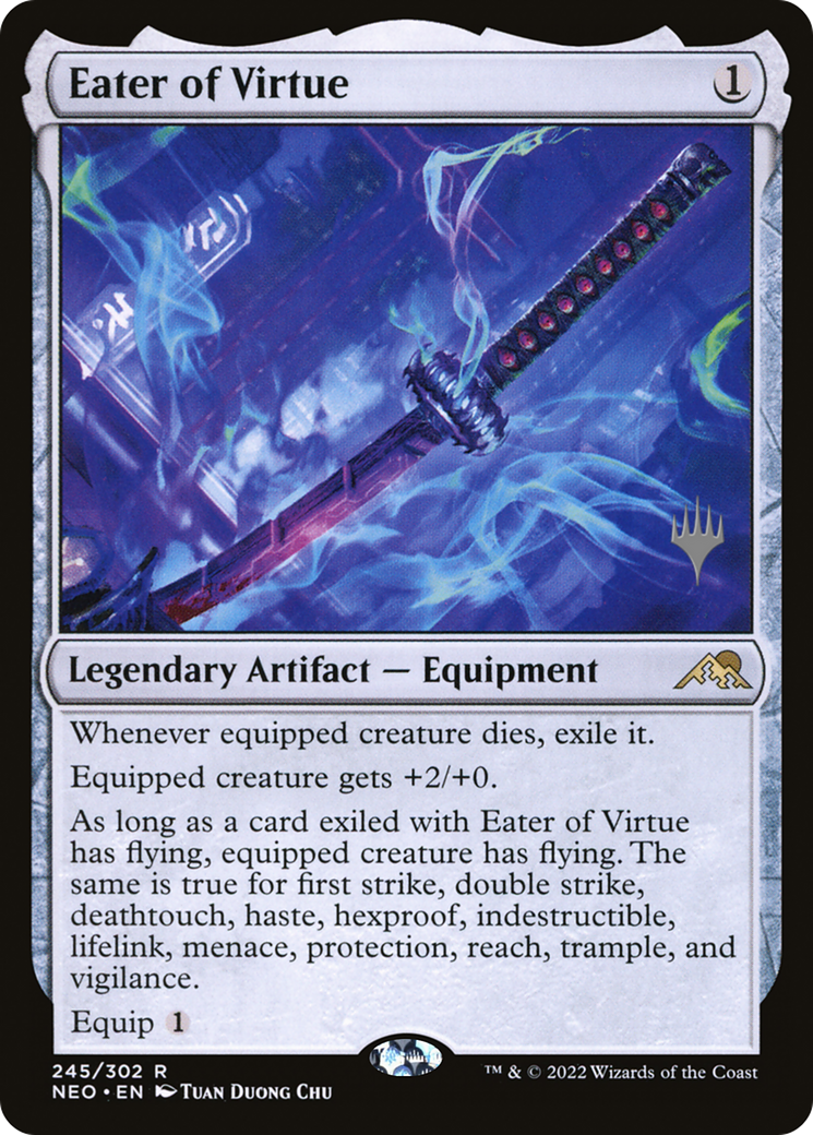 Eater of Virtue (PPNEO-245) [Kamigawa: Neon Dynasty Promos] Foil MTG Single Wizards of the Coast