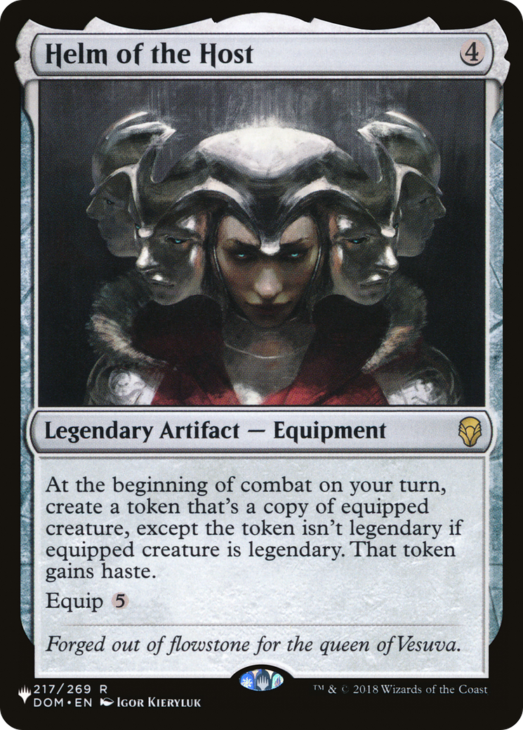 Helm of the Host (LIST-217/269) [Mystery Booster] The List MTG Single Wizards of the Coast