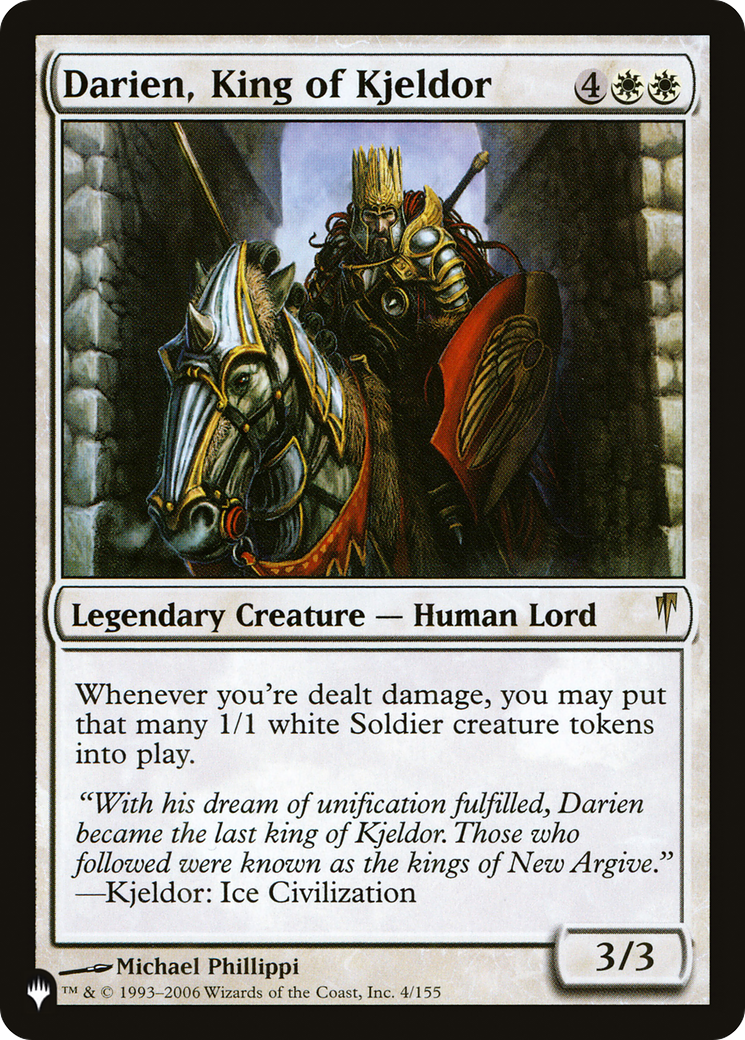 Darien, King of Kjeldor (LIST-4/155) [Mystery Booster] The List MTG Single Wizards of the Coast