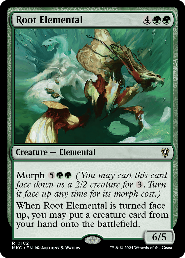 Root Elemental (MKC-182) [Murders at Karlov Manor Commander] MTG Single Wizards of the Coast