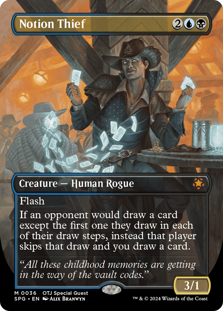 Notion Thief (SPG-036) [Special Guests] (Borderless) MTG Single Wizards of the Coast