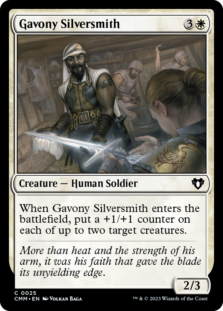 Gavony Silversmith (CMM-025) [Commander Masters] MTG Single Wizards of the Coast