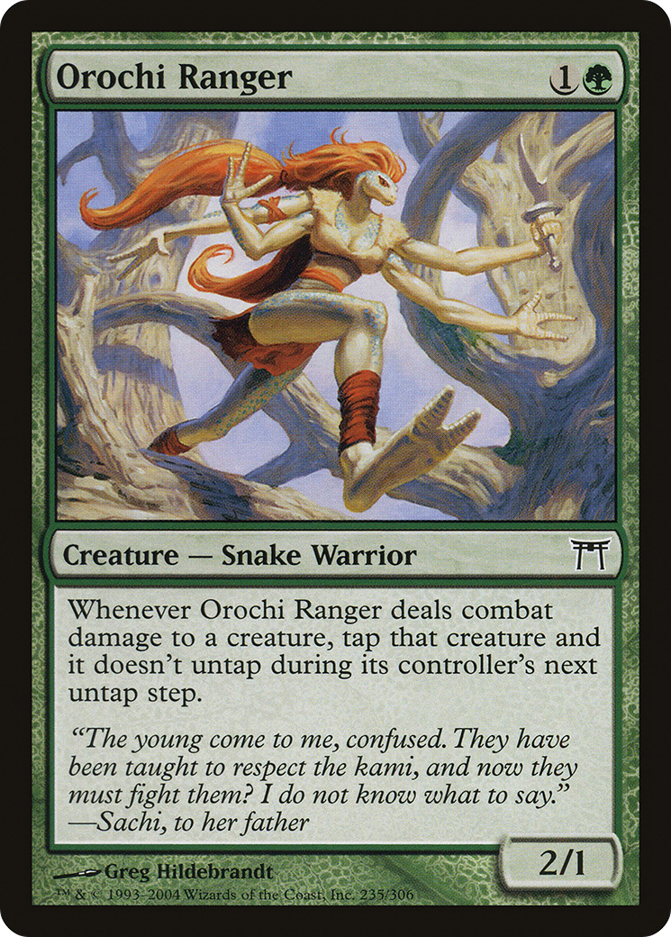 Orochi Ranger (CHK-235) [Champions of Kamigawa] Foil MTG Single Wizards of the Coast