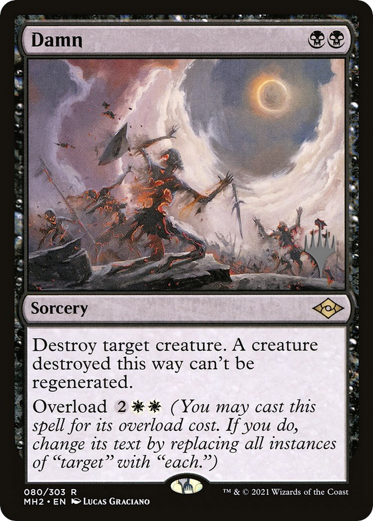 Damn (PPMKM-080) [Modern Horizons 2 Promos] MTG Single Wizards of the Coast