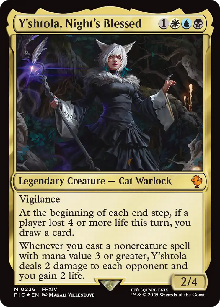 Y'shtola, Night's Blessed (Surge Foil) (FIC-226) [Commander: FINAL FANTASY] Foil MTG Single Wizards of the Coast