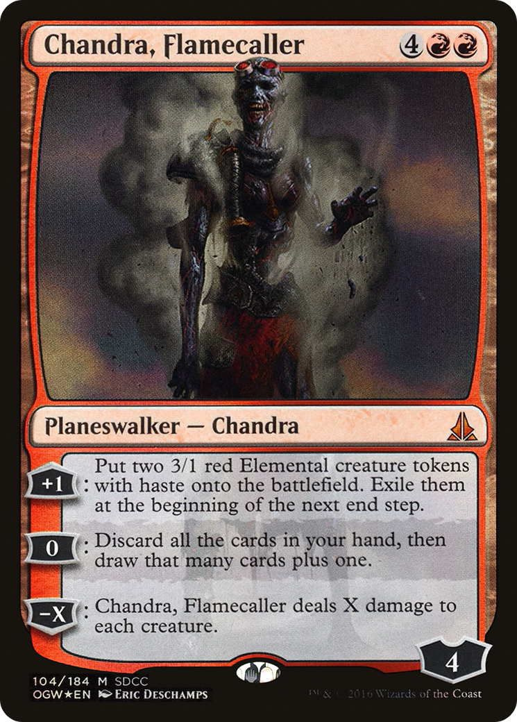 Chandra, Flamecaller (SDCC 2016 Exclusive) (MEDIA-104) [Misc] San Diego Comic-Con 2016 Foil MTG Single Wizards of the Coast