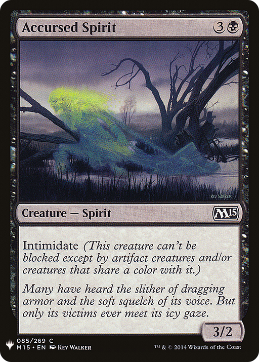 Accursed Spirit (LIST-M15-85) [Mystery Booster] The List MTG Single Wizards of the Coast