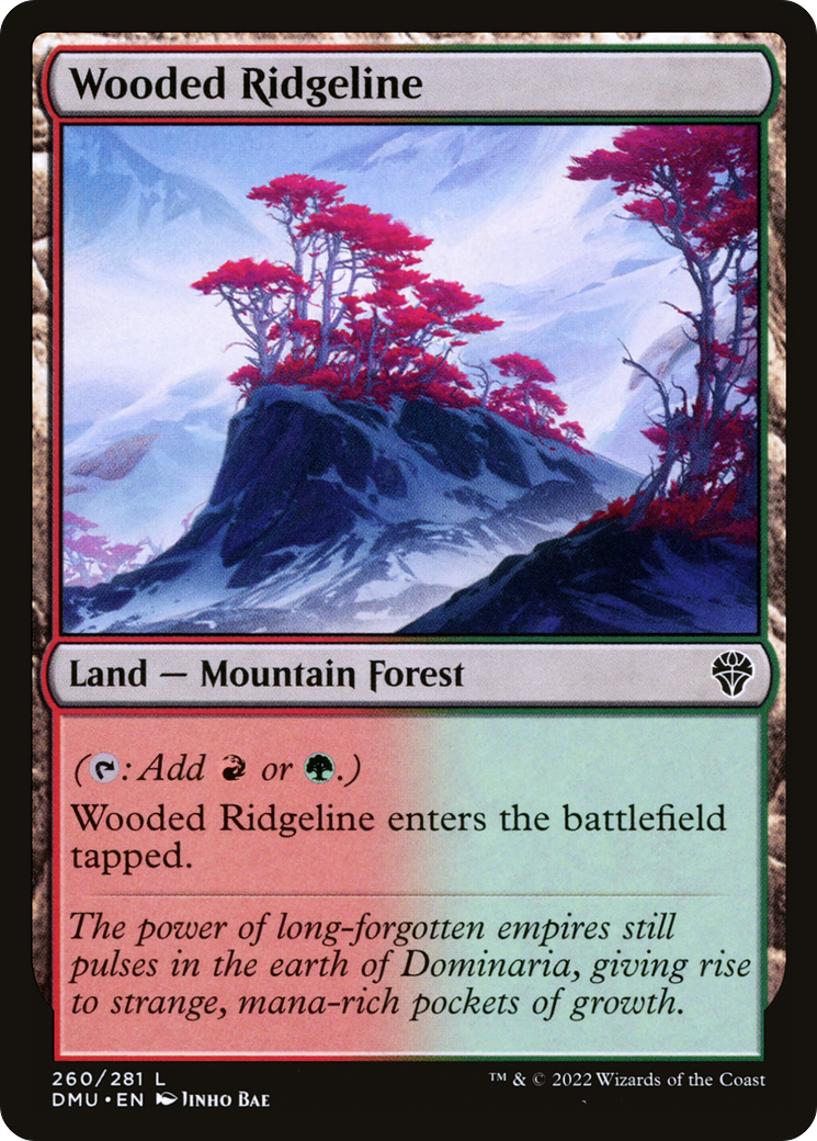 Wooded Ridgeline (DMU-260) [Dominaria United] Foil MTG Single Wizards of the Coast