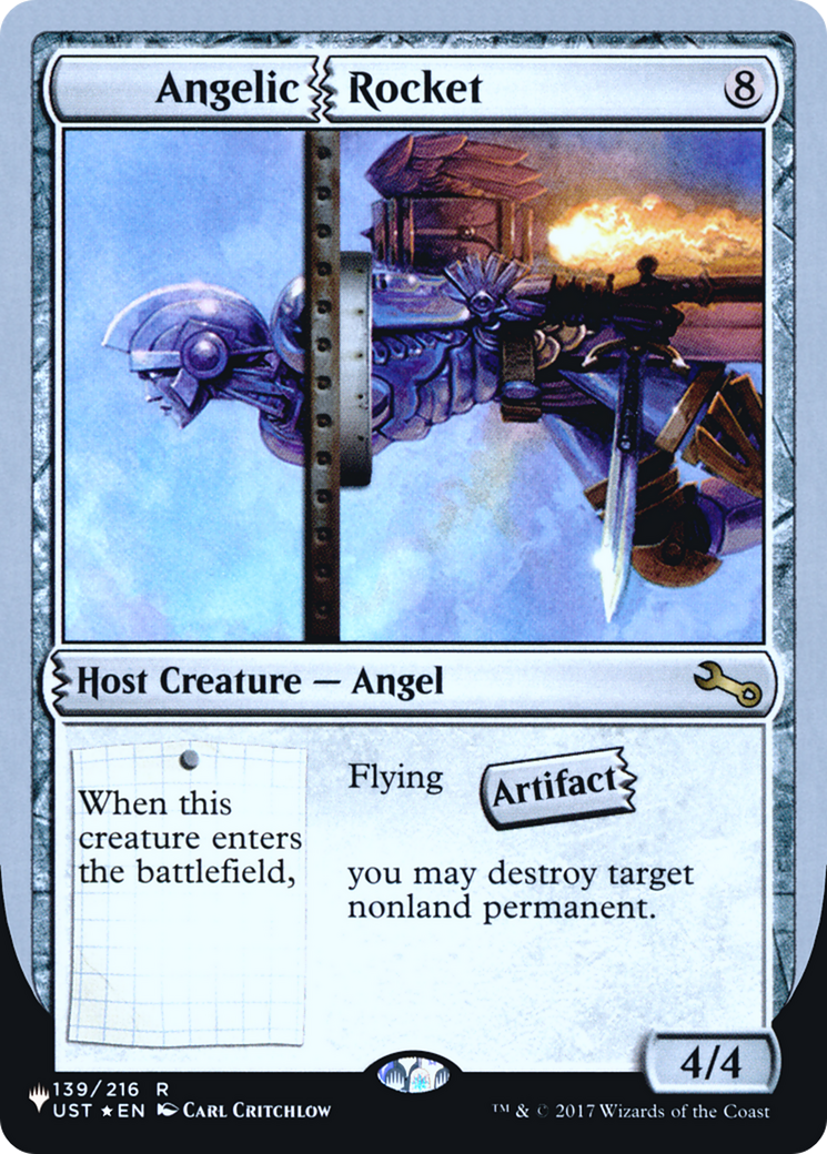 Angelic Rocket (LIST-054) [Mystery Booster] The List (Unfinity Foil Edition) Foil MTG Single Wizards of the Coast