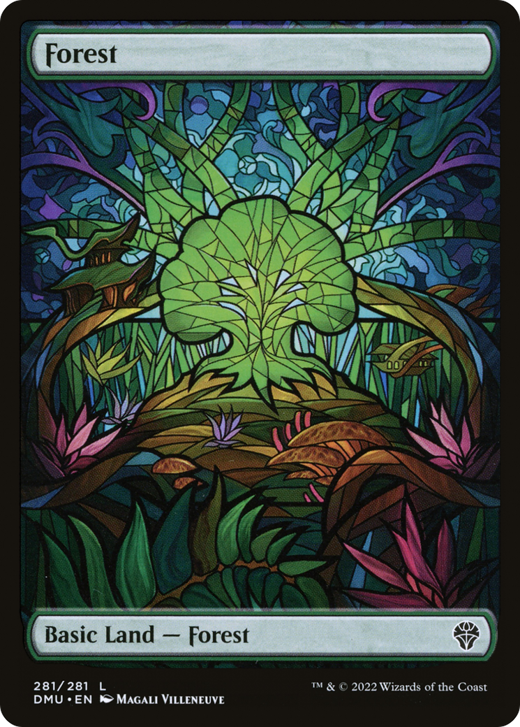 Forest (DMU-281) [Dominaria United] Foil MTG Single Wizards of the Coast