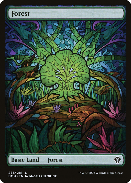Forest (DMU-281) [Dominaria United] MTG Single Wizards of the Coast