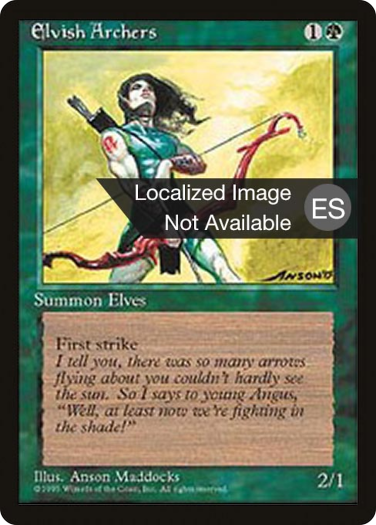 Elvish Archers (4BB-127) [Fourth Edition Foreign Black Border] MTG Single Wizards of the Coast