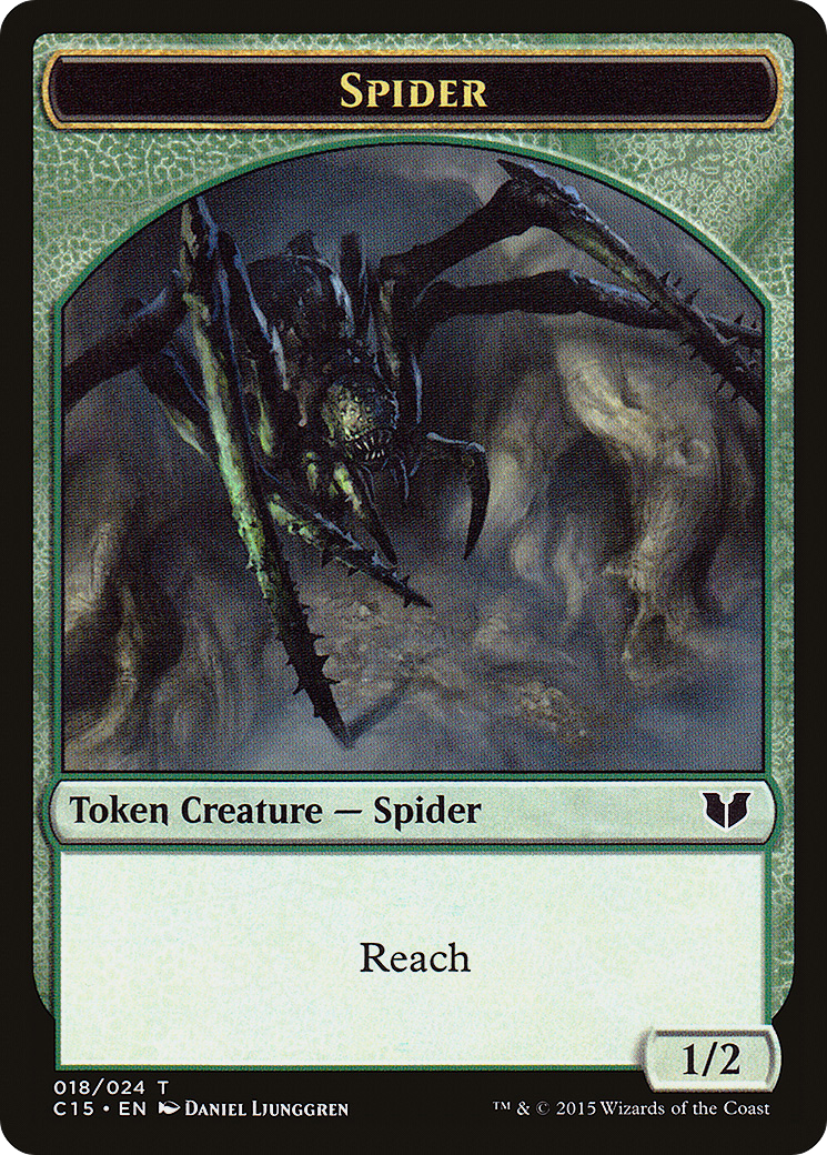 Spider (TC15-018) [Tokens] Commander 2015 Tokens MTG Single Wizards of the Coast