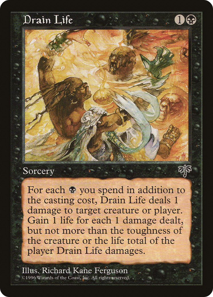 Drain Life (MIR-118) [Mirage] MTG Single Wizards of the Coast