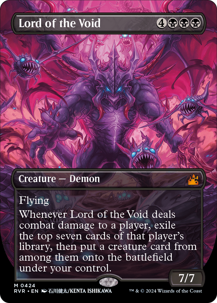 Lord of the Void (Anime Borderless) (RVR-424) [Ravnica Remastered] (Borderless) Foil MTG Single Wizards of the Coast
