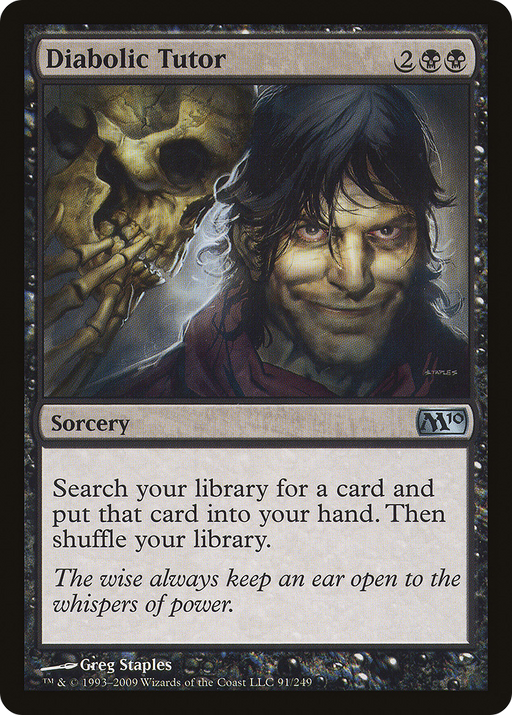 Diabolic Tutor (M10-091) [Magic 2010] MTG Single Wizards of the Coast