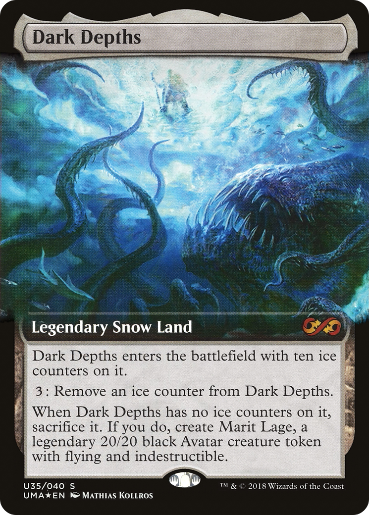 Dark Depths (UMA:BT-U35) [Ultimate Box Topper] (Extended Art) Foil MTG Single Wizards of the Coast