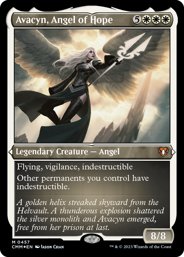 Avacyn, Angel of Hope (CMM-457) [Commander Masters] Etched Foil MTG Single Wizards of the Coast