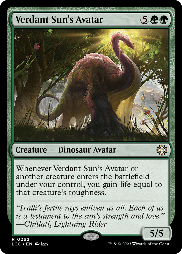 Verdant Sun's Avatar (LCC-262) [The Lost Caverns of Ixalan Commander] MTG Single Wizards of the Coast