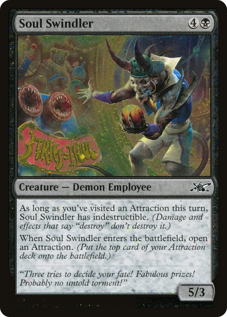 Soul Swindler (Galaxy Foil) (UNF-379) [Unfinity] Foil MTG Single Wizards of the Coast