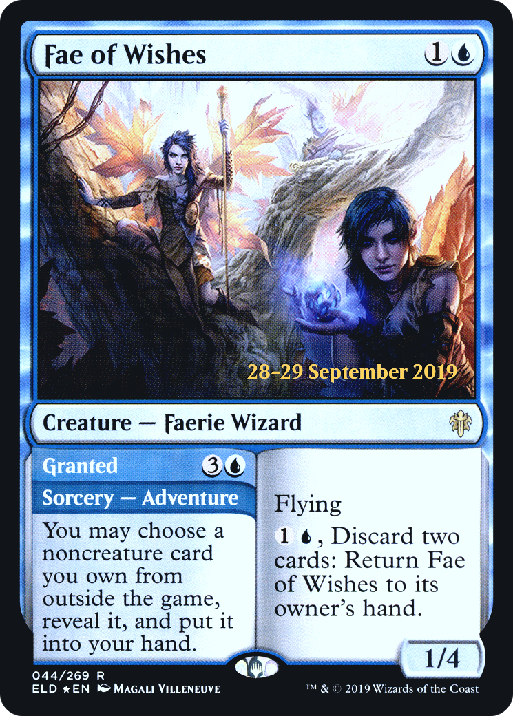 Fae of Wishes (PRE-044) [Throne of Eldraine Promos] Foil MTG Single Wizards of the Coast