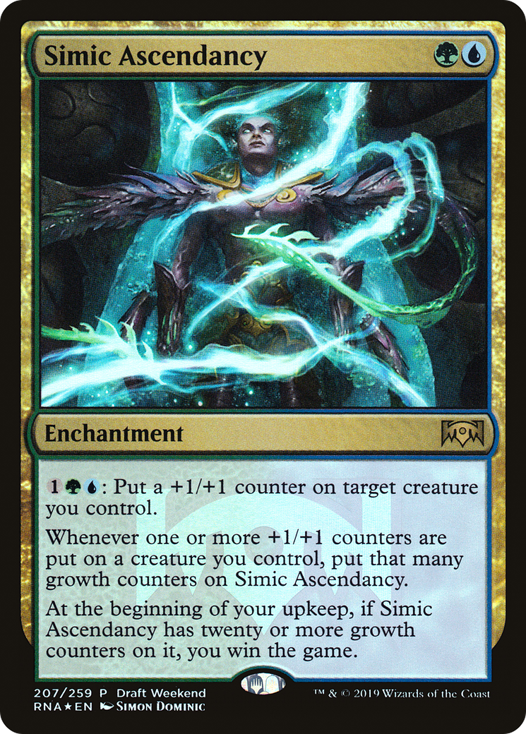 Simic Ascendancy (Draft Weekend) (LARP-207) [Ravnica Allegiance Promos] Foil MTG Single Wizards of the Coast