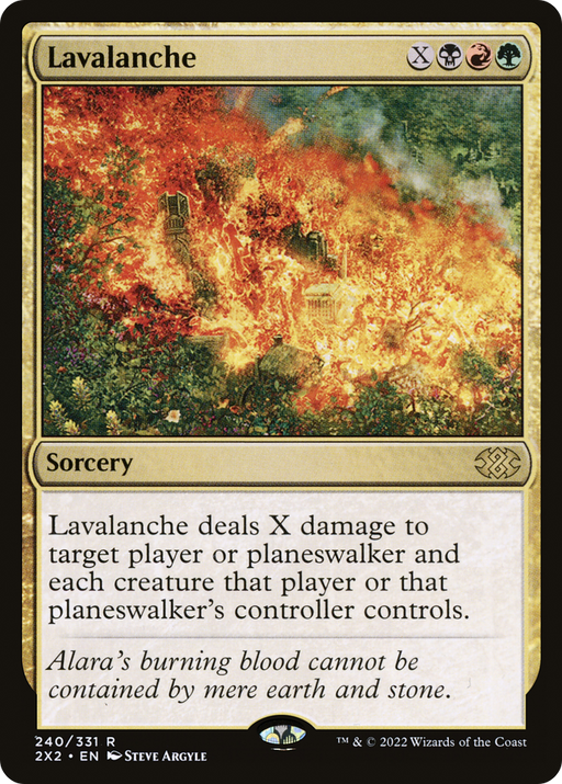 Lavalanche (2X2-240) [Double Masters 2022] MTG Single Wizards of the Coast