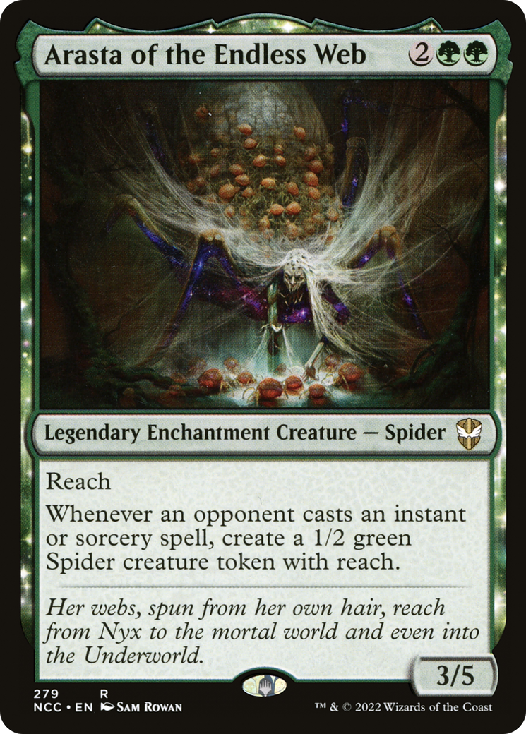 Arasta of the Endless Web (NCC-279) [New Capenna Commander] MTG Single Wizards of the Coast