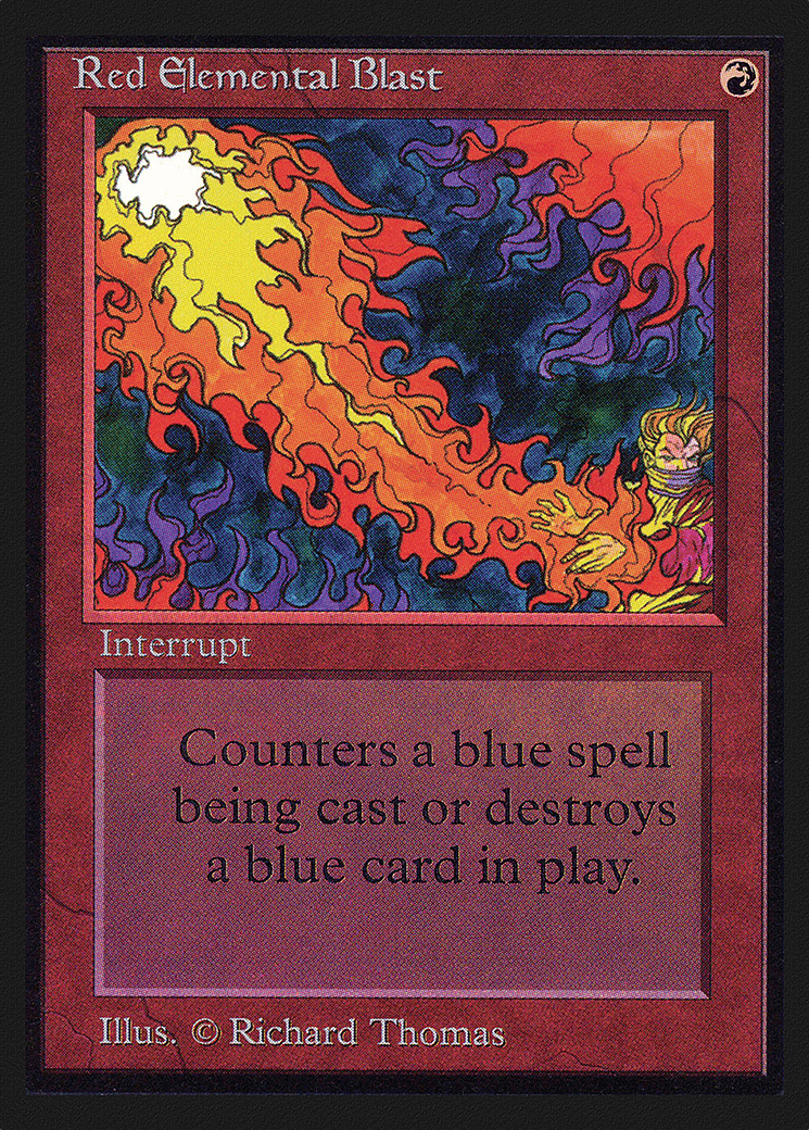 Red Elemental Blast (IED-170) [Intl. Collectors' Edition] MTG Single Wizards of the Coast