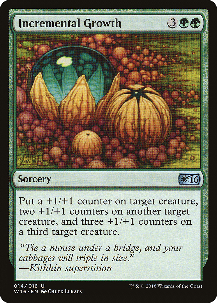 Incremental Growth (W16-014) [Misc] Welcome Deck 2016 MTG Single Wizards of the Coast