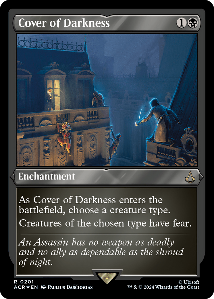 Cover of Darkness (ACR-201) [Assassin's Creed] Etched Foil MTG Single Wizards of the Coast