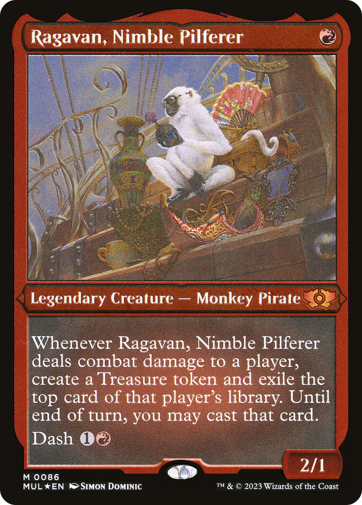 Ragavan, Nimble Pilferer (Foil Etched) (MUL-086) [Multiverse Legends] Foil MTG Single Wizards of the Coast