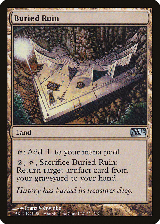 Buried Ruin (M12-224) [Magic 2012] MTG Single Wizards of the Coast