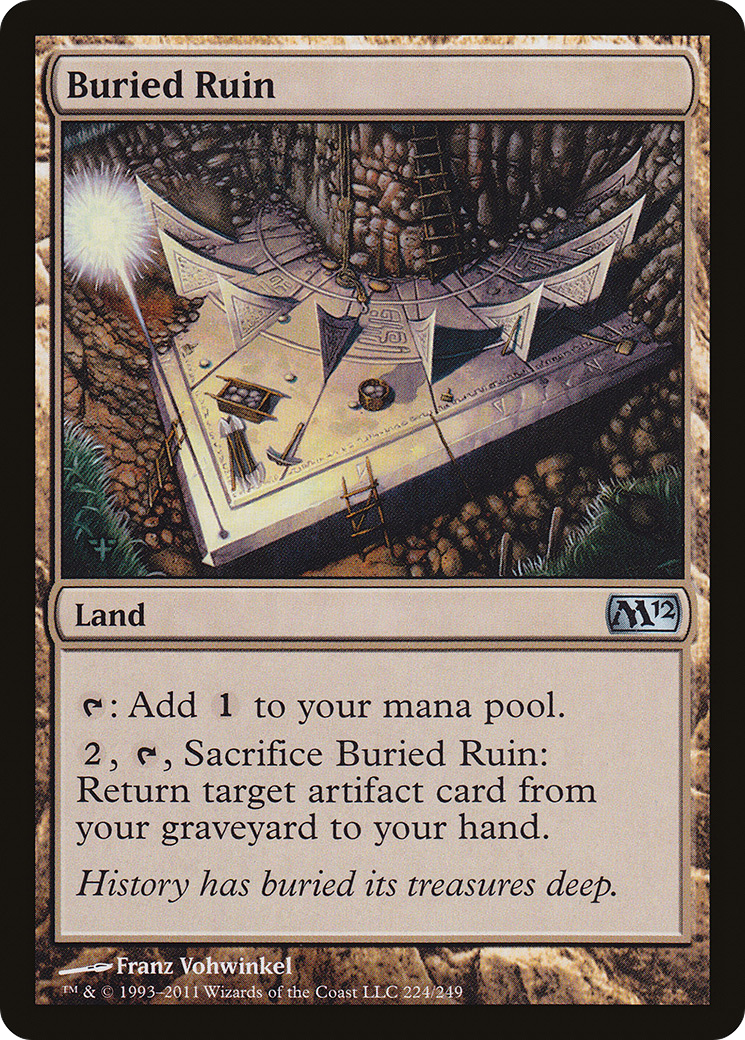 Buried Ruin (M12-224) [Magic 2012] Foil MTG Single Wizards of the Coast