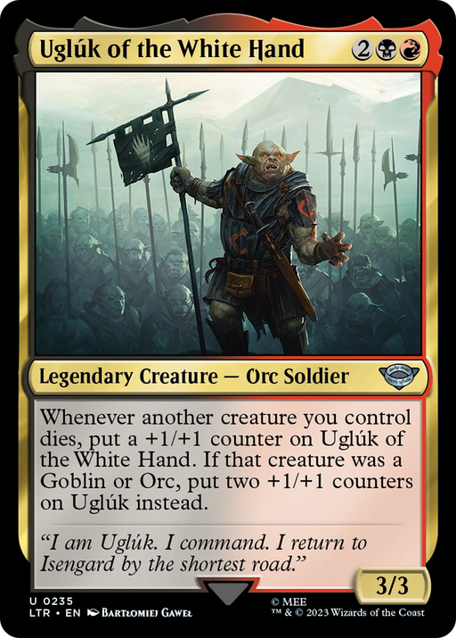 Uglúk of the White Hand (LTR-235) [The Lord of the Rings: Tales of Middle-earth] Foil MTG Single Wizards of the Coast