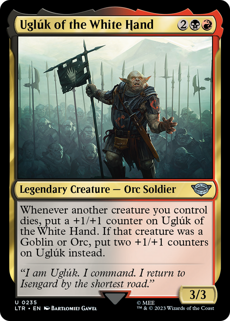 Uglúk of the White Hand (LTR-235) [The Lord of the Rings: Tales of Middle-earth] MTG Single Wizards of the Coast