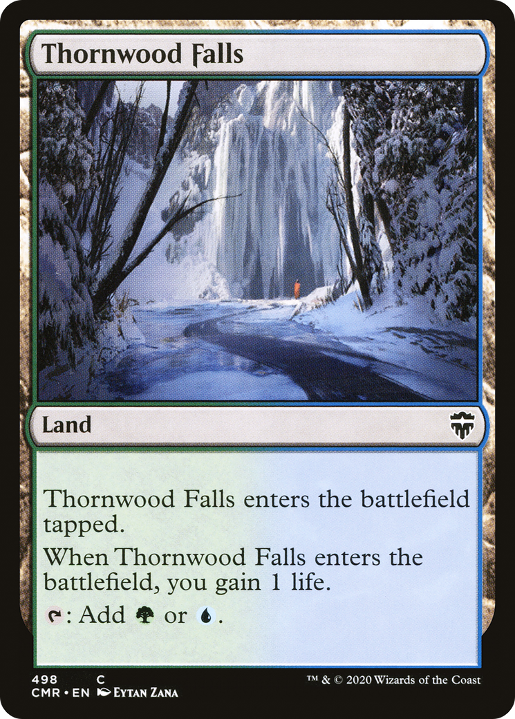 Thornwood Falls (CMR-498) [Commander Legends] MTG Single Wizards of the Coast