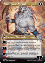 Ajani, Nacatl Pariah (MH3-442) [Modern Horizons 3] (Borderless) Foil MTG Single Wizards of the Coast