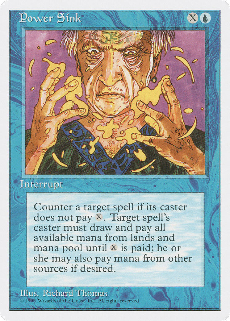 Power Sink (4ED-093) [Fourth Edition] MTG Single Wizards of the Coast